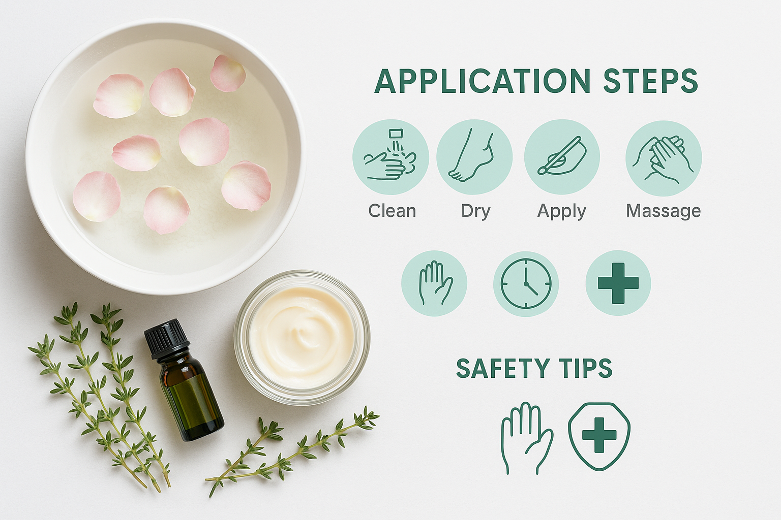 Therapeutic Foot Soak Infographic